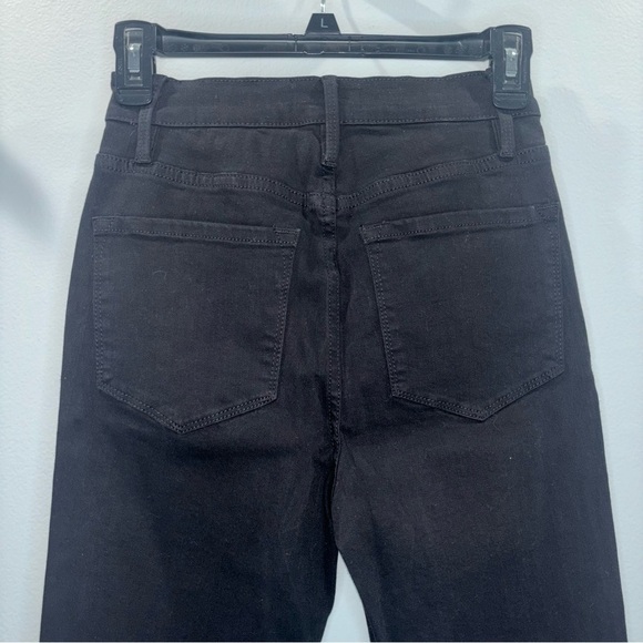 FRAME Ali High Rise Skinny Jeans Black Size 25 - Picture 10 of 13